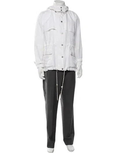 Pre-owned Vince Utility Jacket In White