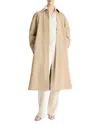 Vince Cotton Utility Trench Coat In Sandbar