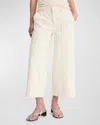 Vince Utility Wide-leg Cropped Pants In Flaxen