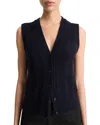 Vince Cable Wool Blend Sweater Vest In Coastal