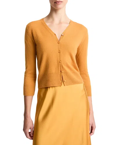 Vince V Neck Cardigan Sweater In Multi