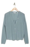 Vince V-neck Cashmere Cardigan In Light Sea Stone