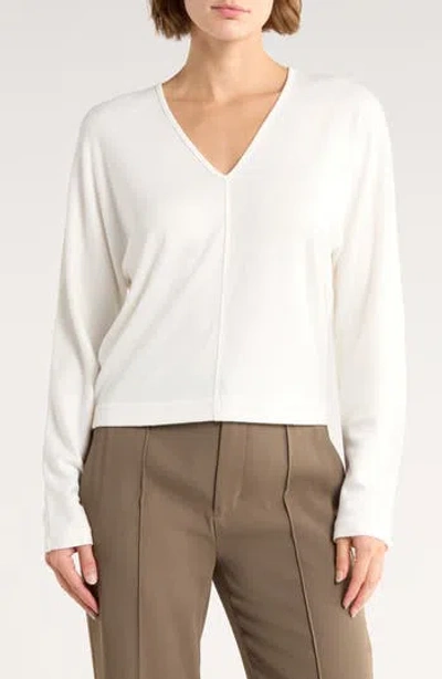 Vince V-neck Dolman T-shirt In White