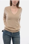 VINCE V NECK PURE CASHMERE SWEATER