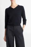 Vince V-neck Sweater In Animal Print