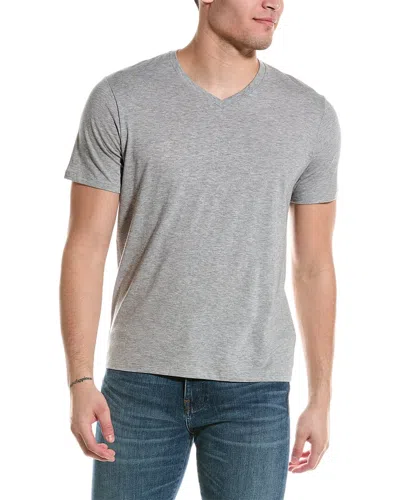 Vince V-neck T-shirt In Gray