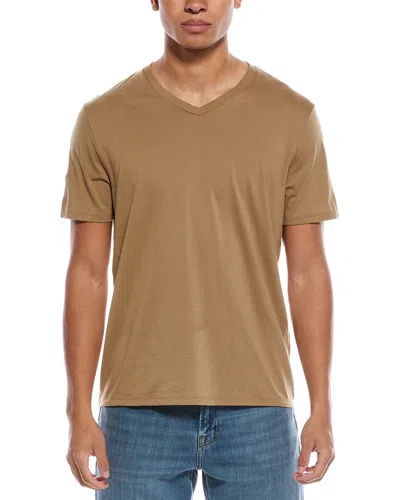 Vince V-neck T-shirt In Brown