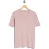 Vince V-neck T-shirt In Chalk Pink