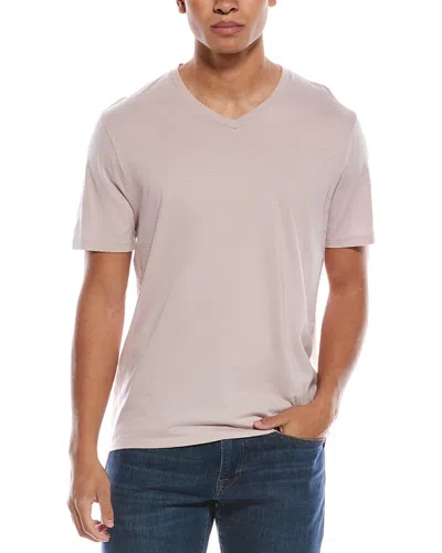 Vince V-neck T-shirt In Pink