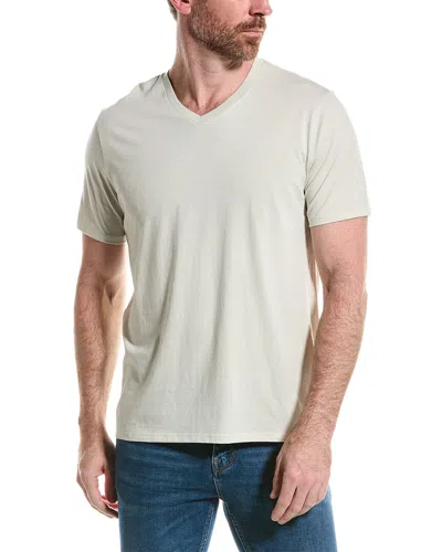 Vince V-neck T-shirt In Yellow