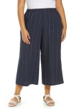 Vince Variegated Stripe Culottes In Coastal