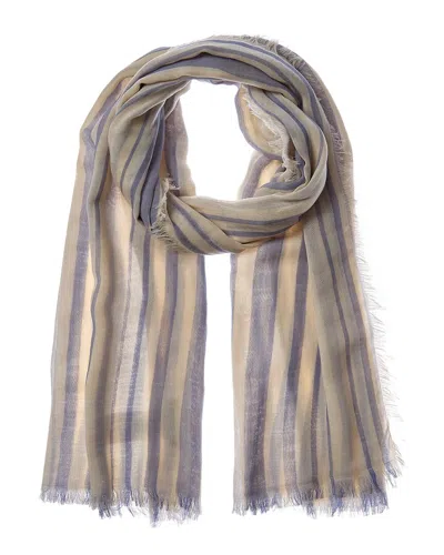 Vince Variegated Stripe Scarf In Neutral