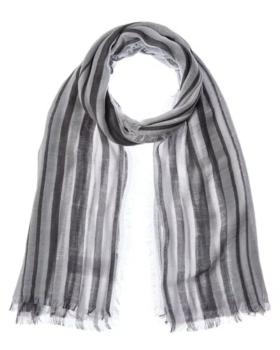 Vince Variegated Stripe Scarf In Neutral