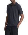 Vince Textured Stretch Cotton Polo