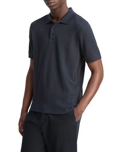 VINCE VARIEGATED TEXTURE POLO SHIRT