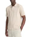 VINCE VARIEGATED TEXTURE POLO SHIRT