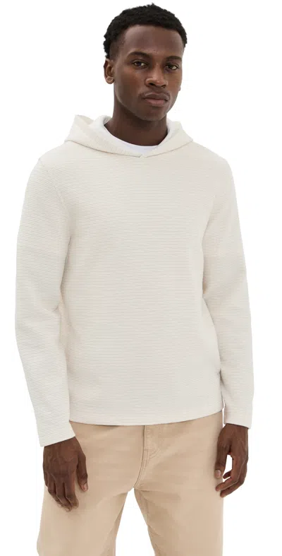 Vince Varigated Striped Double Face Hoodie Baja Sand/natural