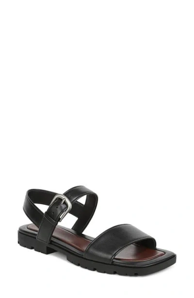 Vince Vega Ankle Strap Sandal In Black