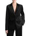 Vince Velvet Blazer In Black
