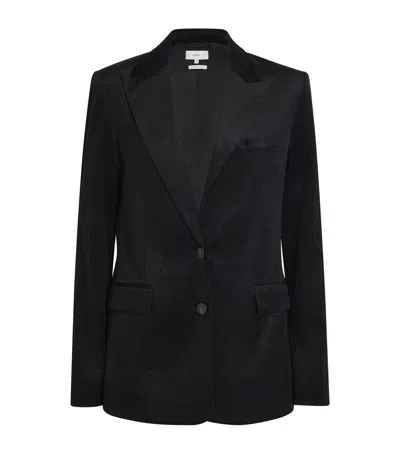 Vince Velvet Blazer In Black