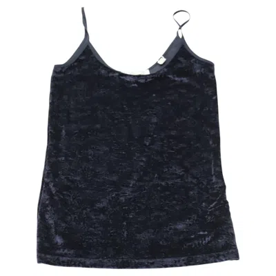 Pre-owned Vince Velvet Camisole In Navy Blue Polyamide