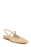 Vince Venice Leather Slingback Ballerina Flats In Macadamia