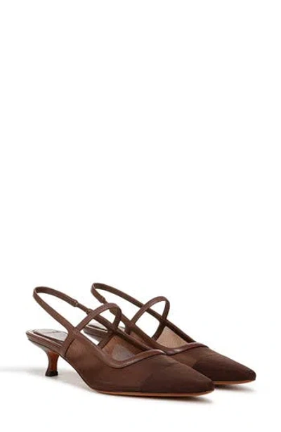 VINCE VINCE VENICE SLINGBACK POINTED TOE KITTEN HEEL PUMP