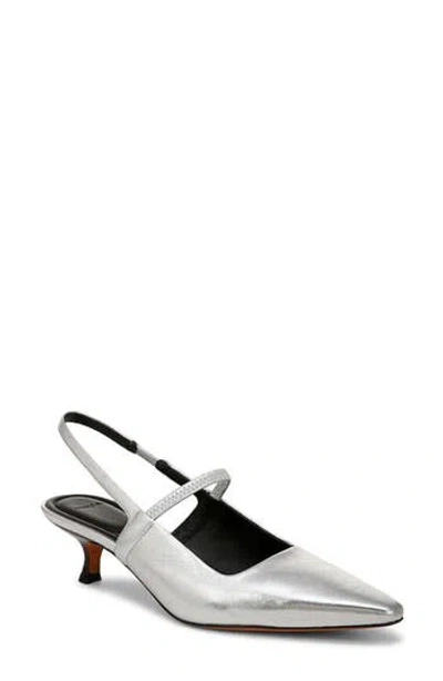 VINCE VINCE VENICE SLINGBACK POINTED TOE KITTEN HEEL PUMP