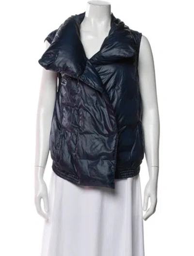 Pre-owned Vince Vest In Blue