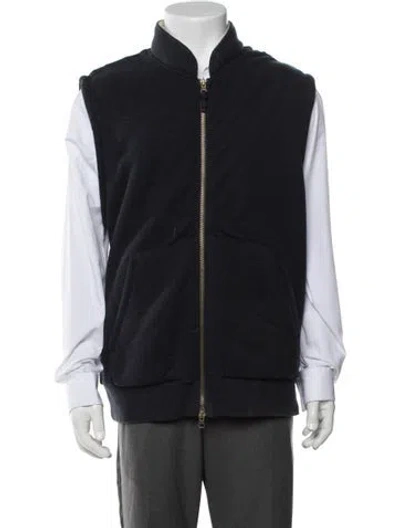 Pre-owned Vince Vest In Blue