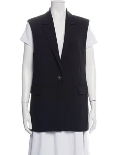 Pre-owned Vince Vest In Blue