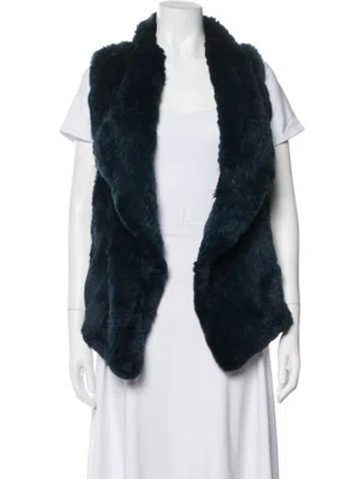 Pre-owned Vince Vest In Blue