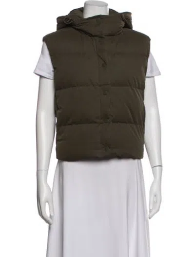 Pre-owned Vince Vest In Green