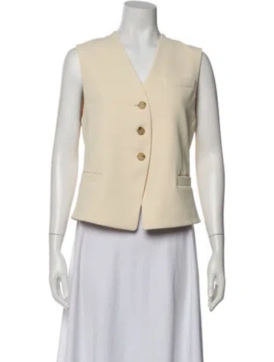 Pre-owned Vince Vest In Neutral