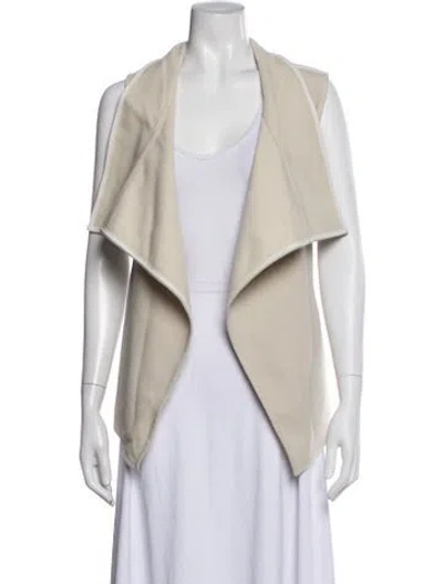 Pre-owned Vince Vest In Neutrals/white