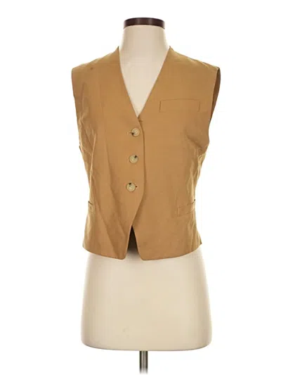 Pre-owned Vince Vest In Tan