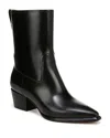 Vince Arlington Western Leather Ankle Boots In Black