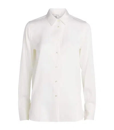 Vince Vin Ba 2020 Slim Fitted Blouse In White