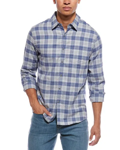 Vince Vineyard Plaid Shirt In Blue