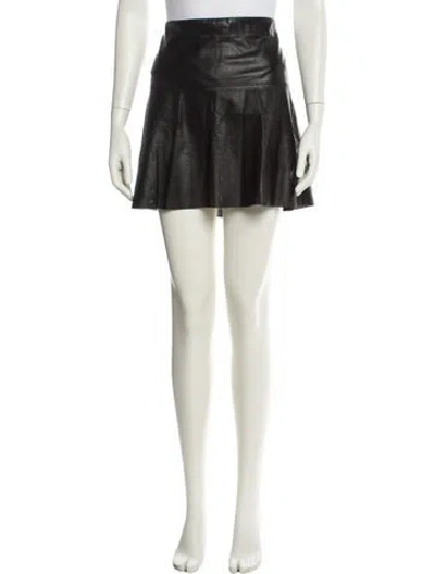 Pre-owned Vince Vintage Mini Skirt In Black