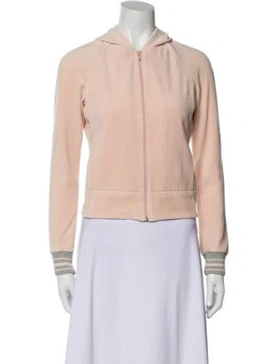 Pre-owned Vince Virgin Wool Bomber Jacket In Pink