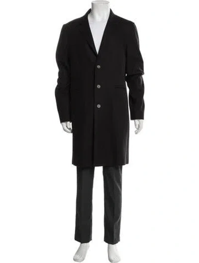 Pre-owned Vince Virgin Wool Coat In Black