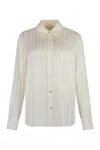 Vince Striped Cropped Shirt