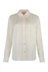 Vince Striped Cropped Shirt