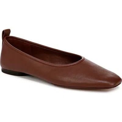 Vince Vivian Ballet Flat In Coffee