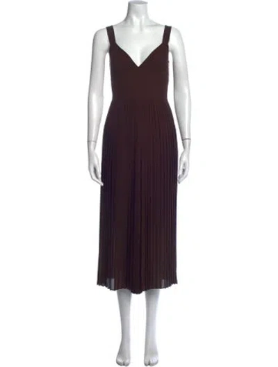 Pre-owned Vince V-neck Jumpsuit In Brown