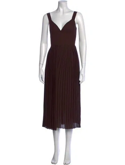 Pre-owned Vince V-neck Jumpsuit In Brown