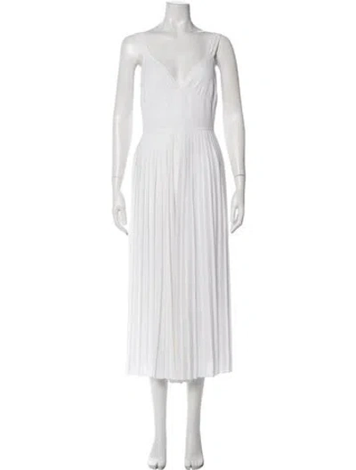 Pre-owned Vince V-neck Jumpsuit In White
