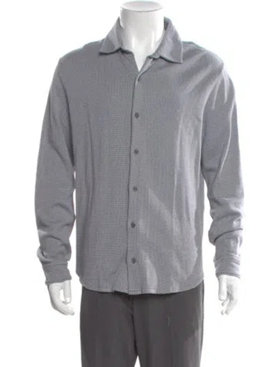 Pre-owned Vince V-neck Long Sleeve Cardigan In Gray