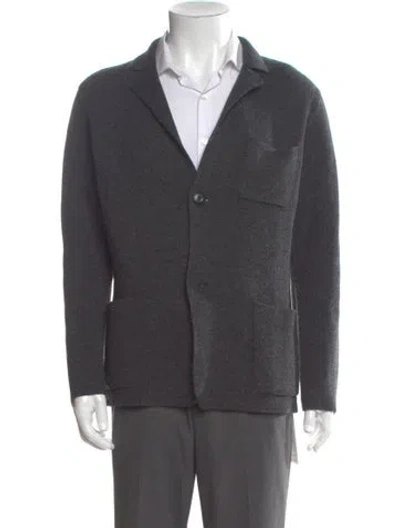 Pre-owned Vince V-neck Long Sleeve Cardigan In Gray